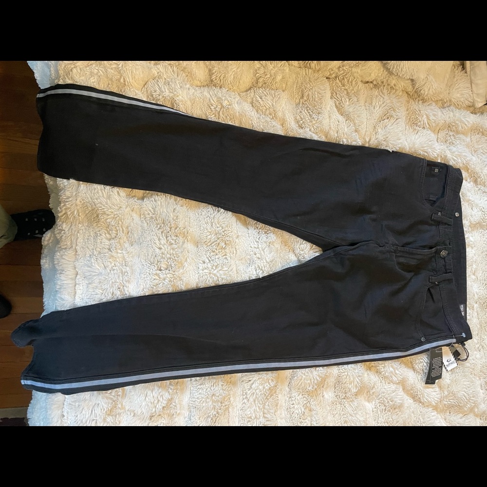 Buffalo max-x super skinny stretch jeans with white stripes down leg